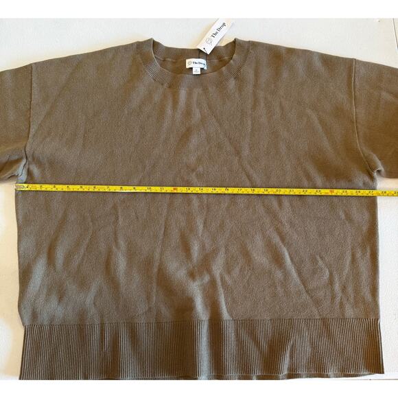 056‎ The Drop NWT Women's Carter Super Soft Capers Olive Crewneck Sweater Sz 2X - Picture 6 of 6